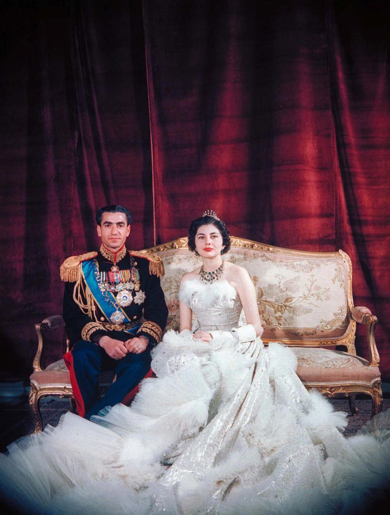 1951: Shah Mohammad Reza Pahlavi and Queen Soraya 1930: Dolores del Río and Cedric Gibbons, 1934: Ginger Rogers and Lew Ayres, 1937: Ingrid Bergman and Petter Lindstrom, 1943: Jean-Pierre Aumont and Maria Montez, 1944: Bill Robinson and Elaine Plaines, 1945: Humphrey Bogart and Lauren Bacall, 1945: Shirley Temple and John Agar, 1945: Judy Garland and Vincente Minnelli, 1945: Bette Davis and William Grant Sherry, 1946: Jackie Robinson and Rachel Isum, 1947: Josephine Baker and Jo Bouillon, 1947: Carmen Miranda and David Alfred Sebastian, 1948: Nat King Cole and Maria Hawkins, 1949: Prince Aly Khan and Rita Hayworth, 1949: Lucille Ball and Desi Arnaz, 1950: Conrad Hilton and Elizabeth Taylor, 1951: Tony Curtis and Janet Leigh, 1951: Shah Mohammad Reza Pahlavi and Queen Soraya, 1952: Roger Vadim and Brigitte Bardot, 1952: Elizabeth Taylor and Michael Wilding, 1953: JFK and Jacqueline Kennedy, 1954: Audrey Hepburn and Mel Ferrer, 1954: Joe DiMaggio and Marilyn Monroe, 1955: Joan Crawford and Alfred Steele, 1955: Debbie Reynolds and Eddie Fisher, 1955: Rock Hudson and Phyllis Gates, 1956: Arthur Miller and Marilyn Monroe, 1956: Prince Rainier of Monaco and Grace Kelly, 1957: Sophia Loren and Carlo Ponti, 1957: Robert Wagner and Natalie Wood, 1958: Jayne Mansfield and Mickey Hargitay, 1959: Julie Andrews and Tony Walton, 1959: Dorothy Dandridge and Jack Denison, 1959: Jacques Charrier and Brigitte Bardot, 1960: Eartha Kitt and William McDonald, 1960: Princess Margaret and Antony Armstrong-Jones, 1961: Ginger Rogers and William Marshall, 1961: Lucille Ball and Gary Morton, 1962: Nancy Kwan and Peter Pock, 1964: Elizabeth Taylor and Richard Burton, 1965: Judy Garland and Mark Herron, 1966: Frank Sinatra and Mia Farrow, 1967: Jane Fonda and Roger Vadim, 1967: Elvis Presley and Priscilla Presley, 1968: Sharon Tate and Roman Polanski, 1969: Audrey Hepburn and Andrea Dotti, 1971: Bianca Jagger and Mick Jagger, 1978: Aretha Franklin and Glynn Turman, 1981: Princess Diana and Prince Charles, 1987: Diahann Carroll and Vic Damone