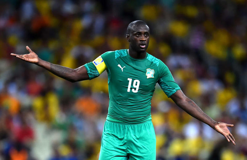 Yaya Touré Cristiano Ronaldo, Luis Suárez, Franck Ribéry, Carlos Tévez, Zlatan Ibrahimović, Ángel Di María, Luka Modrić, Alexis Sánchez, Yaya Touré, Alexander Hleb, Yuri Zhirkov, Steven Pienaar