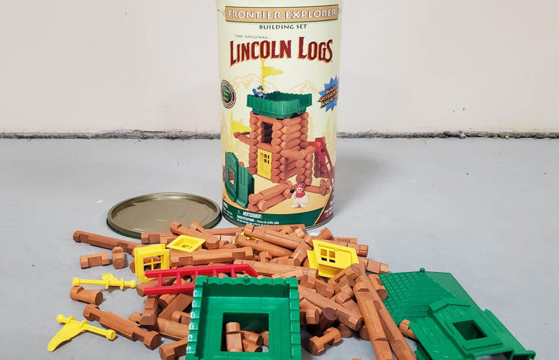 1916: Lincoln Logs American ideas that changed the world, 1815: Dental floss, 1843: Yale lock, 1834: Sewing machine, 1849: Safety pin, 1851: Zipper, 1873: Jeans, 1879: Incandescent light bulb, 1885: Photography film, 1886: Coca-Cola, 1894: Mousetrap, 1902: Crayola crayon, 1904: Monopoly, 1908: Stand mixer, 1916: Lincoln Logs, 1923: Automatic transmission, 1930: Masking tape, 1930: Television, 1930: Neoprene, 1935: Nylon, 1938: Chocolate chip cookie, 1945: Microwave, 1955: TV remote, 1958: Credit card, 1959: Photocopier, Late 1950s: Wrinkle-free cotton, 1962: Pop-tab can, 1962: LED lighting, 1966: Video game, 1969: Laser printer, 1978: Global Positioning System (GPS)