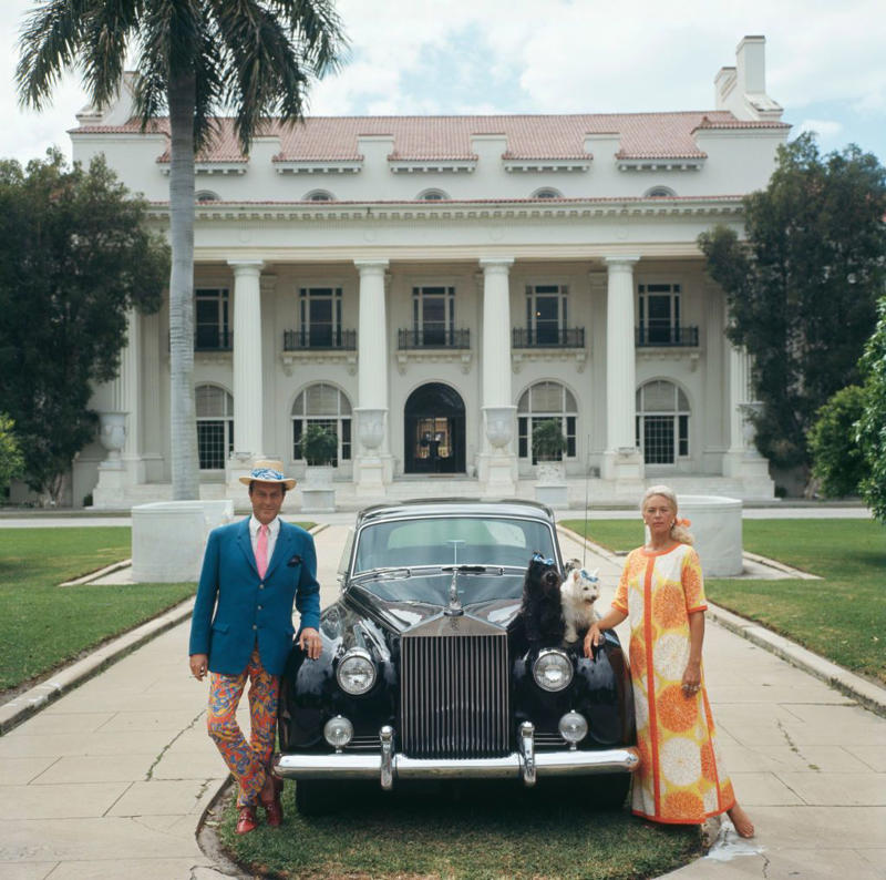 1940: A Glamorous Duo, 1946: A Beach Stroll, 1946: Under the Palm Trees, 1946: A Winter Getaway, 1948: A Fishing Trip, 1953: Street View, 1954: A Day at the Beach, 1955: A Slim Aarons Snapshot, 1955: Sketching by the Beach, 1955: Walking the Dog, 1955: Pretty in Pink, 1955: A Polo Ball, 1955: Worth Avenue, 1955: Evening Elegance, 1955: Luxury Living, 1955: Sipping Champagne, 1956: La Coquille Club, 1958: Glamorous in Chiffon, 1959: Sitting by the Pool, 1959: A Walk on the Wild Side, 1961: The Colony Hotel, 1961: A Pool Party, 1961: A Fashionable Affair, 1964: A Vibrant Duo, 1964: Lilly Pulitzer Designs, 1968: Athina Livanos Onassis, 1968: Outside the Flagler Museum, 1970: A Motorcycle Ride, 1970: A Painted Portrait in Palm Beach, 1970: Pretty Patterns, 1982: Picture-Perfect Palm Beach Home