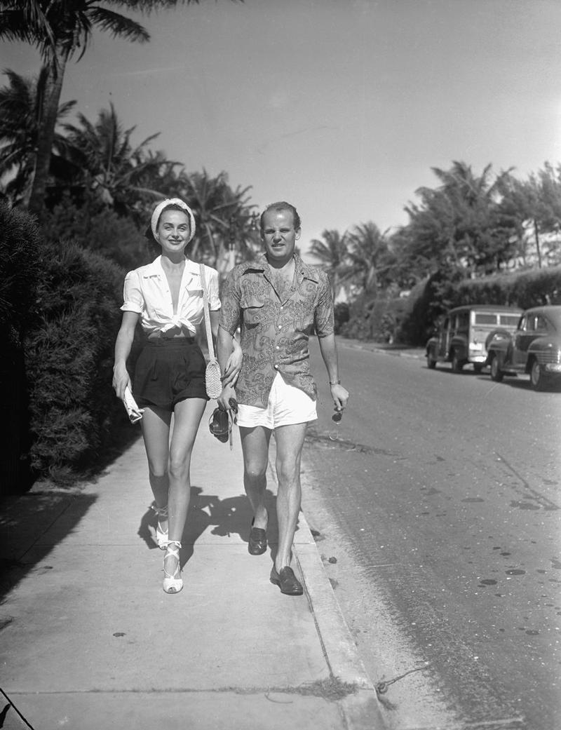 1940: A Glamorous Duo, 1946: A Beach Stroll, 1946: Under the Palm Trees, 1946: A Winter Getaway, 1948: A Fishing Trip, 1953: Street View, 1954: A Day at the Beach, 1955: A Slim Aarons Snapshot, 1955: Sketching by the Beach, 1955: Walking the Dog, 1955: Pretty in Pink, 1955: A Polo Ball, 1955: Worth Avenue, 1955: Evening Elegance, 1955: Luxury Living, 1955: Sipping Champagne, 1956: La Coquille Club, 1958: Glamorous in Chiffon, 1959: Sitting by the Pool, 1959: A Walk on the Wild Side, 1961: The Colony Hotel, 1961: A Pool Party, 1961: A Fashionable Affair, 1964: A Vibrant Duo, 1964: Lilly Pulitzer Designs, 1968: Athina Livanos Onassis, 1968: Outside the Flagler Museum, 1970: A Motorcycle Ride, 1970: A Painted Portrait in Palm Beach, 1970: Pretty Patterns, 1982: Picture-Perfect Palm Beach Home