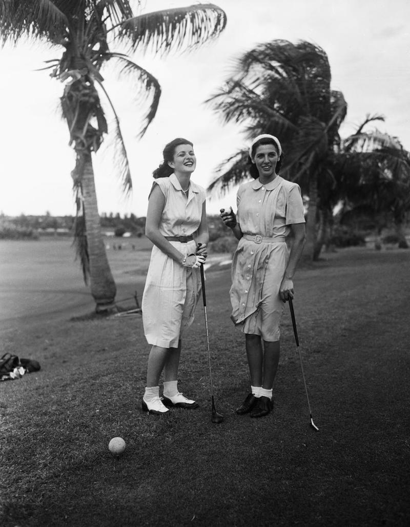1940: A Glamorous Duo, 1946: A Beach Stroll, 1946: Under the Palm Trees, 1946: A Winter Getaway, 1948: A Fishing Trip, 1953: Street View, 1954: A Day at the Beach, 1955: A Slim Aarons Snapshot, 1955: Sketching by the Beach, 1955: Walking the Dog, 1955: Pretty in Pink, 1955: A Polo Ball, 1955: Worth Avenue, 1955: Evening Elegance, 1955: Luxury Living, 1955: Sipping Champagne, 1956: La Coquille Club, 1958: Glamorous in Chiffon, 1959: Sitting by the Pool, 1959: A Walk on the Wild Side, 1961: The Colony Hotel, 1961: A Pool Party, 1961: A Fashionable Affair, 1964: A Vibrant Duo, 1964: Lilly Pulitzer Designs, 1968: Athina Livanos Onassis, 1968: Outside the Flagler Museum, 1970: A Motorcycle Ride, 1970: A Painted Portrait in Palm Beach, 1970: Pretty Patterns, 1982: Picture-Perfect Palm Beach Home