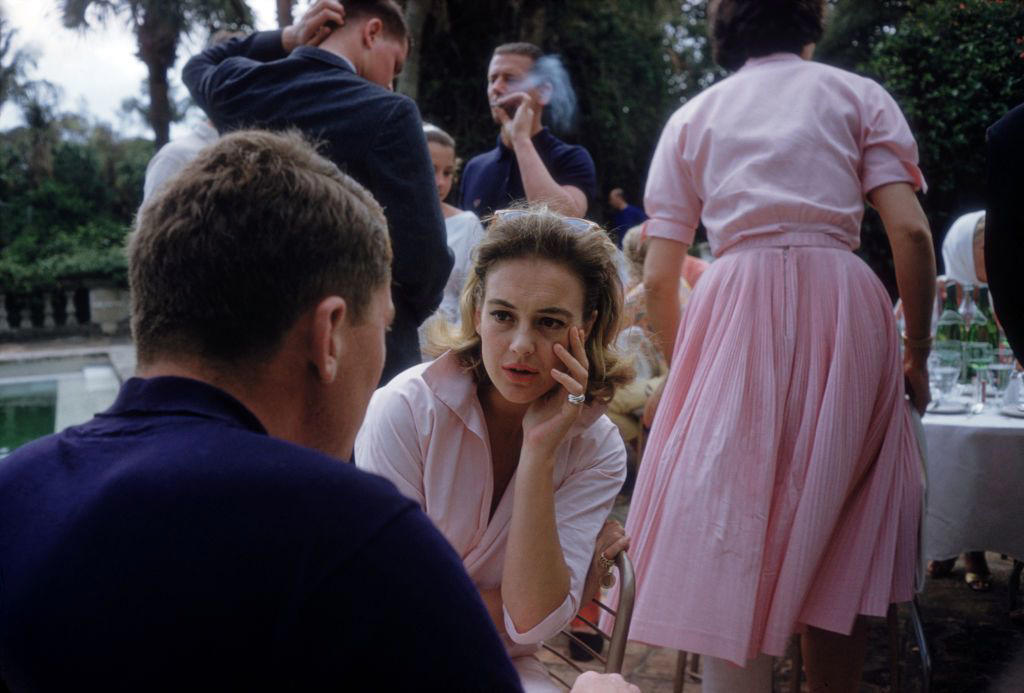 1940: A Glamorous Duo, 1946: A Beach Stroll, 1946: Under the Palm Trees, 1946: A Winter Getaway, 1948: A Fishing Trip, 1953: Street View, 1954: A Day at the Beach, 1955: A Slim Aarons Snapshot, 1955: Sketching by the Beach, 1955: Walking the Dog, 1955: Pretty in Pink, 1955: A Polo Ball, 1955: Worth Avenue, 1955: Evening Elegance, 1955: Luxury Living, 1955: Sipping Champagne, 1956: La Coquille Club, 1958: Glamorous in Chiffon, 1959: Sitting by the Pool, 1959: A Walk on the Wild Side, 1961: The Colony Hotel, 1961: A Pool Party, 1961: A Fashionable Affair, 1964: A Vibrant Duo, 1964: Lilly Pulitzer Designs, 1968: Athina Livanos Onassis, 1968: Outside the Flagler Museum, 1970: A Motorcycle Ride, 1970: A Painted Portrait in Palm Beach, 1970: Pretty Patterns, 1982: Picture-Perfect Palm Beach Home