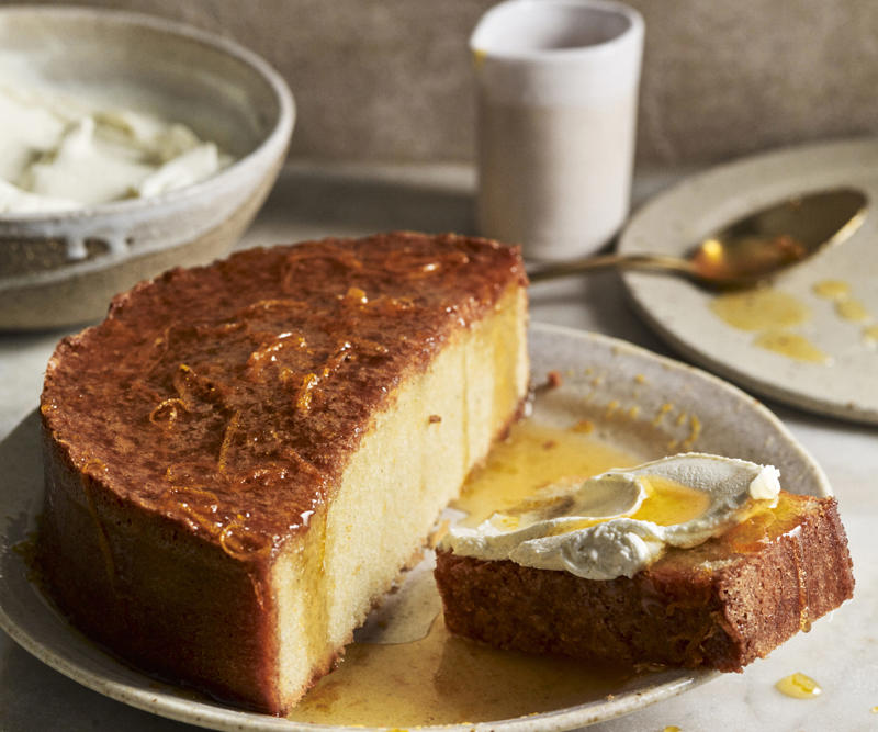 Popular orange varieties for these recipes, Orange recipes to try, Julie Goodwin’s orange almond cake , Flourless orange & white chocolate cake , Double-crumbed pork cotoletta with radicchio & orange salad , Whole orange slice , Orange and blueberry syrup cake , Sugar-free rosemary, labne and orange tart , Hummingbird slice with orange icing , Dark chocolate and orange Christmas slice , Cherry coconut and orange cake , Sweet pea, cinnamon and orange cake , Confit duck & candied orange salad , Chocolate parfait with orange salad , Beetroot and orange salad , Pan-fried fish with radicchio and orange salad , Blood-orange glazed ham , Blood orange hazelnut cake , How to make a chocolate orange ‘tiger’ bundt cake , Green salad with red currants & orange dressing , Orange, poppy seed & olive oil mug cake , Maple, mustard and orange glazed ham , How to choose the best oranges for these recipes, How to remove wax from oranges, Should oranges be stored in or out of the fridge?, How to segment an orange