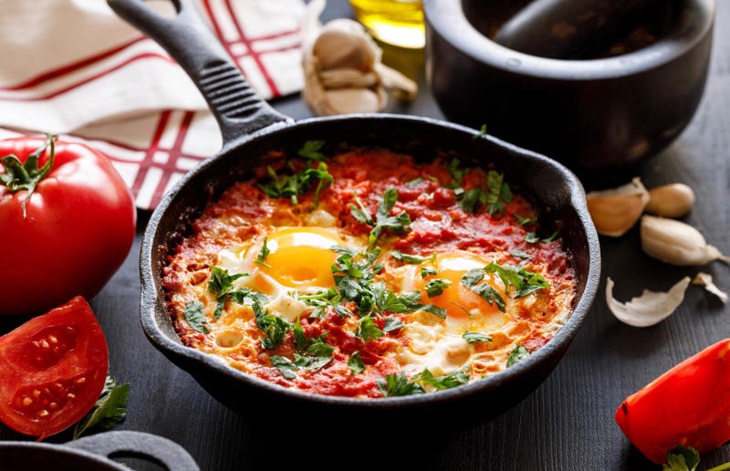 23. You shouldn't cook tomatoes in a cast-iron pan 29. Broccoli contains more protein than steak, 28. Keeping the pit in an avocado will prevent it from browning, 27. If a soup is too salty, you should add a peeled raw potato, 26. Beaver butt secretions are used in all artificial vanilla products, 25. The longer you marinate meat, the better, 24. American cheese was invented in the USA, 23. You shouldn't cook tomatoes in a cast-iron pan, 22. You should always sift your flour for baking, 21. Turkey makes you sleepy, 20. Drinking milk prevents bone fractures, 19. You shouldn’t cook with extra-virgin olive oil, 18. You shouldn’t crowd mushrooms in a pan, 17. You shouldn't wash mushrooms, 16. Alcohol burns off during cooking, 15. Raw vegetables are healthier than cooked vegetables, 14. KFC uses genetically engineered chickens, 13. The seeds are the spiciest part of a chilli pepper, 12. All wine is vegan, 11. You should wait half an hour after eating before swimming, 10. If you swallow gum, it'll stay in your stomach for seven years, 9. You should wash your chicken, 8. Searing meat keeps the juices in, 7. MSG is bad for you, 6. Eating carrots improves your eyesight, 5. Sharp knives are more likely to cause an injury, 4. You should drink eight glasses of water a day, 3. Chocolate gives you spots, 2. Adding oil to pasta water prevents it from sticking