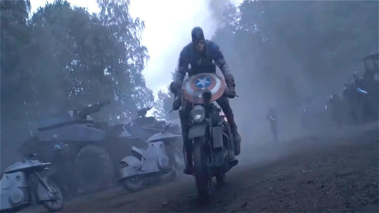 Harley-Davidson WLA Liberator in captaAmerica: The First Avenger, Zed's Harley-Davidson FXR Super Glide Chopper — Pulp Fiction, Chino's Harley-Davidson Hydra-Glide — The Wild One, Johnny Blaze's Harley-Davidson Panhead — Ghost Rider, T-800's Harley-Davidson Fat Boy — Terminator 2, Wyatt's Harley-Davidson Captain America Chopper — Easy Rider, Rocky Balboa's Harley-Davidson FLH 80 — Rocky III, Jax Teller's Harley-Davidson FXD Dyna Super Glide — Sons of Anarchy, Hobbs' Harley-Davidson Softail — Hobbs and Shaw, Captain America's Harley-Davidson WLA Liberator — Captain America: The First Avenger, Fonz's Harley-Davidson Knucklehead — Happy Days