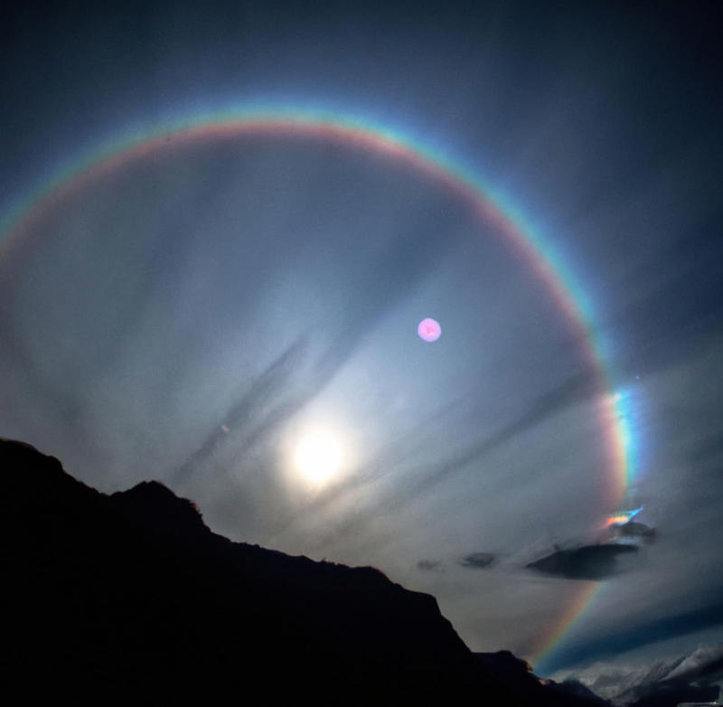 moon rainbow