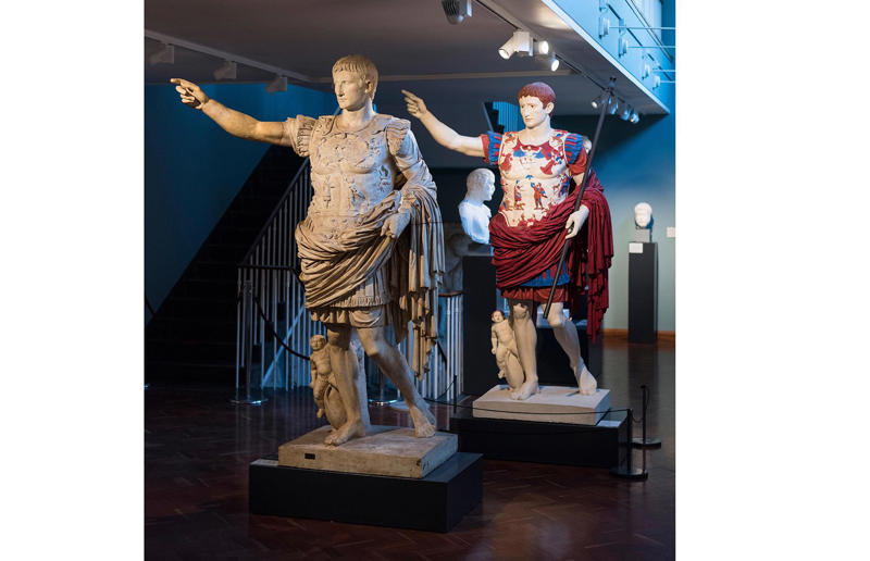 Greek and Roman statues were white Fact from fiction, President Kennedy told a crowd he was a jelly donut, Napoleon was short, Greek and Roman statues were white, Great Britain stood alone against the Nazis, Ferdinand Magellan was the first person to sail around the world, Vikings wore horns on their helmets, Marie Antoinette said "let them eat cake", Medieval people thought the world was flat, Castles poured boiling oil off their battlements, Gladiator contests were fought to the death, The Taj Mahal’s builders were mutilated, The Aztecs thought Hernan Cortes and the conquistadors were gods, Einstein failed maths at school, Julius Caesar was emperor of Rome, The iron maiden was a medieval torture device, Christopher Columbus discovered America, World War I was the deadliest war in history in its time, The Brothers Grimm wrote many famous fairytales, The Great Wall of China is visible from space, Cleopatra was Egyptian, Rome was one of history’s largest empires, The pyramids were built by slaves, Pirates regularly buried their treasure, Betsy Ross designed the American flag, Captain Cook discovered Australia