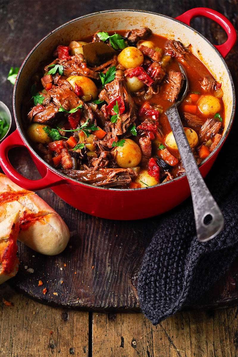 Easy beef stew, Tuna and veg pasta mornay, Corned beef, Steak Diane, Chicken curry with beans and cashews, Curried sausages, Herby fish cakes, Beef stir fry, Cheesy potato bake, Beef stroganoff, Mac and cheese , Zucchini slice, Chilli con carne, Apricot chicken rissole bake, Spaghetti Bolognese, Easy beef tacos, Chicken schnitzel, Classic lasagne recipe, Chicken Kiev, Mashed potato and shepherd’s pie, Spaghetti carbonara, Chicken and vegetable soup, Egg and bacon fried rice , Rissoles with tomato sauce and mash potato