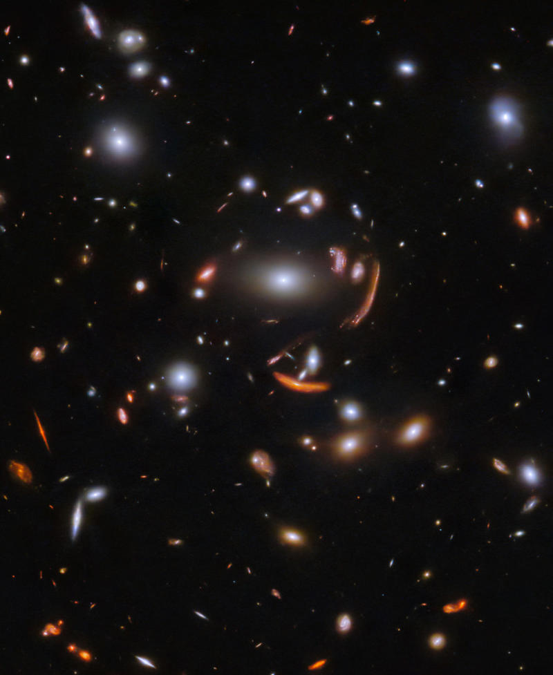 'Cosmic Tornado', Galactic gathering, Dusty ribbons, A close neighbor