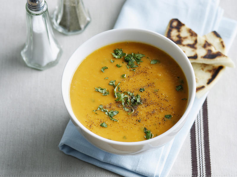 Can I freeze these soups?, Vegetable soup recipes to try,          Quick &amp; easy minestrone &amp; ravioli soup      ,          Quick &amp; easy potato soup with cheddar toasts      ,          Traditional Italian minestrone soup      ,          Smoky mushroom soup with garlic labne      ,          Indian-spiced red lentil and pumpkin soup      ,          Slow cooker curried lentil and tomato soup      ,          Potato and pea soup with pesto, ricotta cream and crispy croutons      ,          Slow-cooker coconut pumpkin soup      ,          Tuscan tomato bread soup      ,          Speedy tofu laksa      ,          Mushroom hot &amp; sour soup      ,          Broccoli and kale soup with lemon creme fraiche      ,          Roasted tomato soup with broccoli pesto      ,          Cauliflower cream soup with mushrooms      ,          Barley and vegetable soup with crunchy seeds      ,          Sweet corn soup with ginger      ,          Spinach, rocket &amp; pea soup with brie croûtes      ,          Spiced lentil and roasted kumara soup      ,          Tomato and fennel soup      ,          Spiced carrot soup with smoked almonds      ,          Cauliflower and parsnip soup      ,          Cream of celeriac soup      ,          Creamy sweet potato and fennel soup with parmesan wafers      ,          Ratatouille soup with pistou      ,          Moroccan vegetable soup with harissa      ,          Spiced pumpkin soup with cinnamon cream      ,          Potato soup with capsicum &amp; almonds      , What to serve with these vegetable soups, More vegetarian comfort meals