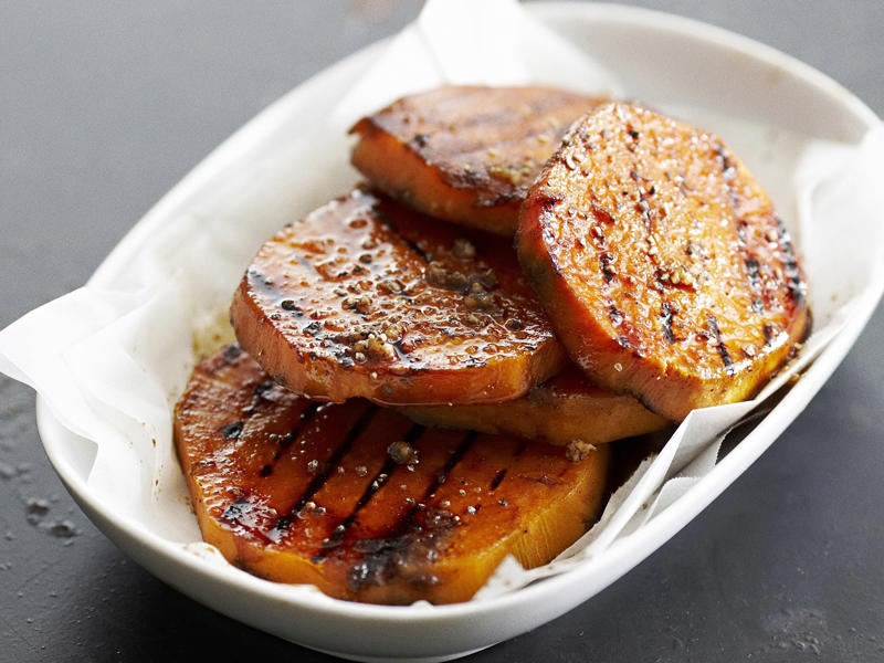 Sweet potato tips, What to serve with sweet potatoes, Choosing and storing tips, Kohlrabi & sweet potato rosti with cashew dip , Sweet potato pizza with fig and pancetta , Slow-cooked pork belly with crushed sweet potato , Sweet potato rösti with haloumi and tomatoes , Pumpkin and sweet potato pie , Tomato, chorizo and sweet potato hotpot , Sweet potato brownies with espresso topping , Roasted sweet potato with green goddess dressing , Air fryer sausages with sweet potato hash browns , Ocean trout salad with edamame miso dressing , Slow cooker chickpea and sweet potato curry , Haloumi schnitzel with sweet potato chips , Lamb neck chop and lentil stew with kumara carrot mash , How to make sweet potato/kumara mash , Sweet potato rösti with roasted vegetables , Sweet potato and tuna rissoles with spicy hummus , Nut-crusted barramundi with spiced kumara wedges , Vegetarian Thai yellow curry , Kumara, prosciutto and smoked mozzarella flatbreads , Kumara rösti with portobello mushrooms , Spiced sweet potatoes with whipped chive butter , Sweet potato, mint and goat’s cheese tartlets , Spiced sweet potato tart , Sweet potato bubble and squeak , Red curry coconut chicken with sweet potato , Healthy kumara and turkey burgers , Beetroot, ricotta, & hazelnut tart with sweet potato pastry , Moroccan fish and chips , Jacket sweet potato sloppy joes , Chicken and kumara sandwiches , Eggplant and sweet potato curry , Spicy kumara sausage rolls , Kumara and ‘chorizo’ tacos , Makrut lime and red curry fish parcels , Broccoli and walnut stuffed sweet potato , Maple gingerbread muffins with kumara butter , Lamb, kumara and almond curry , Creamy lamb, kumara and ginger korma , Sweet potato, pumpkin and potato soup , Dukkah beetroot & kumara skewers , Indian-spiced quinoa cakes with tomatoes , Moroccan sweet potato bake , Roast kumara and pear salad with crunchy chickpeas , Spelt pizza with kumara & goat’s cheese , Do you have recipes for potato salads?, More potato recipes