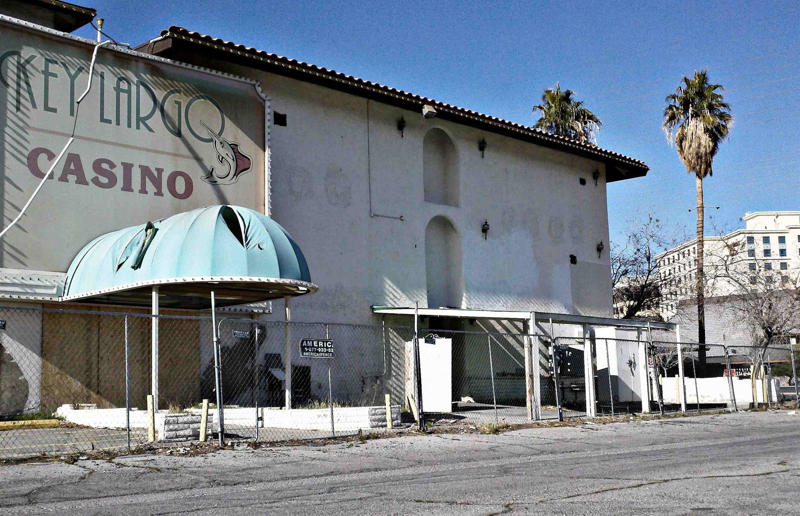 Vanished in Vegas, Aladdin Hotel and Casino, Algiers Hotel, Boardwalk Hotel and Casino, Bourbon Street Hotel and Casino, Klondike Hotel and Casino, Clarion Hotel and Casino, Desert Inn, The Dunes Hotel and Country Club, El Rancho Hotel and Casino, Fiesta Henderson, The Sundance Hotel/Fitzgeralds Hotel and Casino, Glass Pool Inn, Hacienda Hotel Resort and Casino, Hard Rock Hotel and Casino, New Frontier Hotel and Casino, Fiesta Rancho, Riviera Hotel and Casino, Sands Hotel and Casino, Showboat Hotel and Casino/Castaways Hotel and Casino, Tropicana Las Vegas, The Western Hotel and Casino, Monte Carlo Resort and Casino, Bally's Las Vegas, Bill’s Gamblin’ Hall and Saloon, The Landmark Hotel and Casino, Stardust Resort and Casino, Lady Luck Casino and Hotel, Westward Ho Hotel and Casino, Texas Station, Key Largo, La Concha Motel