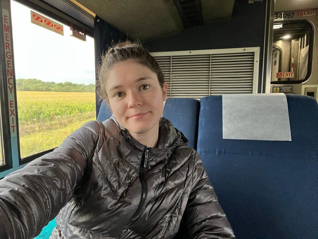 It can get cold on the train, so remember to bring a jacket and some comfortable clothes.