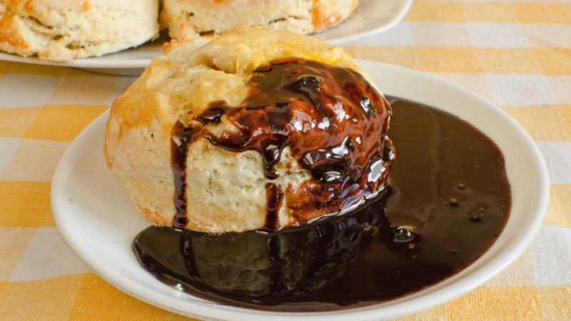 2. Chocolate Gravy Cheese Curds, Fluffernutter, Scrapple, Boiled Peanuts, Stuffed Quahogs, Chocolate Gravy, Green Chile, Pepperoni Rolls, Blue Moon Ice Cream, Clam Chowder, Stuffed Kolaches