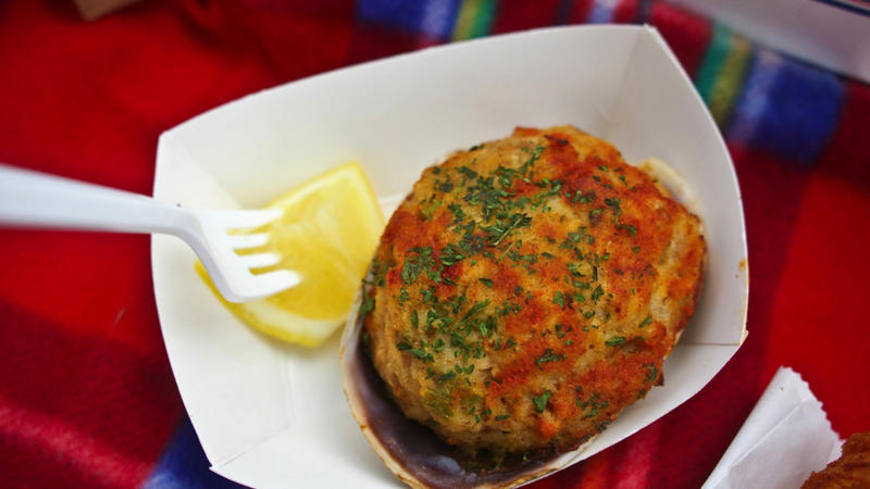 5. Stuffed Quahogs Cheese Curds, Fluffernutter, Scrapple, Boiled Peanuts, Stuffed Quahogs, Chocolate Gravy, Green Chile, Pepperoni Rolls, Blue Moon Ice Cream, Clam Chowder, Stuffed Kolaches