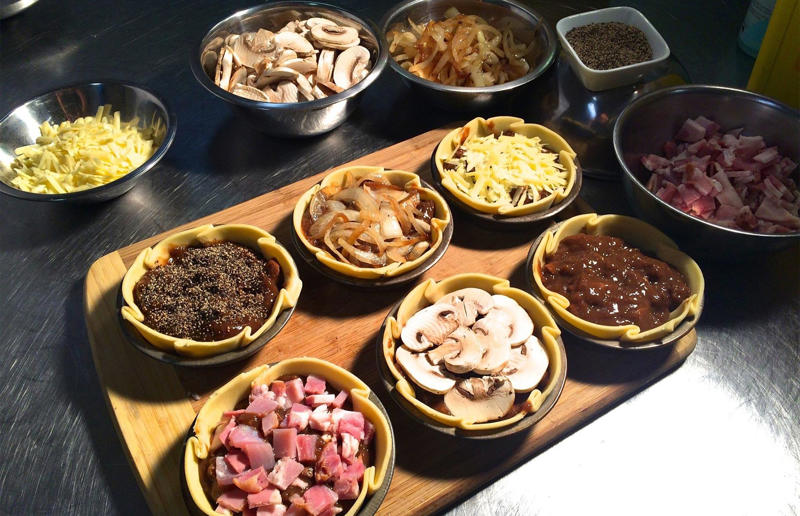 44. Western Australia: Bakes on Lakes, Stake Hill, 43. Queensland: Old Fernvale Bakery, Fernvale, 42. Western Australia: Miami Bakehouse, various locations, 41. New South Wales: Miss Amelie Gourmet, Wodonga, 40. Victoria: Paul the Pieman Bakery, Inverloch, 39. Northern Territory: Tommo’s Pies, Darwin, 38. Tasmania: The Richmond Bakery, Richmond, 37. Queensland: Blackbutt Bakery, Blackbutt, 36. Tasmania: Smith’s Specialty Pies, Hobart, 35. Queensland: Yatala Pies, Yatala, 34. Tasmania: McCarthy’s Bread Lounge, Ulverstone, 33. Western Australia: Pinjarra Bakery, various locations, 32. Victoria: Country Cob Bakery, Kyneton and Melbourne, 31. Western Australia: The Bakers Hill Pie Shop, Bakers Hill, 30. Tasmania: Bakery 31, Ross, 29. Queensland: Birdsville Bakery, Birdsville, 28. Victoria: Buddy’s Bakery, Melton, 27. Victoria: McKinnon Village Bakery, McKinnon, 26. New South Wales: Milkwood Bakery, Berry, 25. New South Wales: Lismore Pie Cart, Lismore, 24. New South Wales: Pie in the Sky, Sydney, 23. South Australia: Apex Bakery, Barossa Valley, 22. Victoria: Gum Tree Pies, various locations, 21. South Australia: Port Elliot Bakery, Port Elliot, 20. Western Australia: Toodyay Bakery, Toodyay, 19. Western Australia: Mt Barker Country Bakery, Mount Barker, 18. New South Wales: Mountain High Pies, Wentworth Falls, 17. South Australia: The Little Red Grape Bakery, Sevenhill, 16. Victoria: Rolling Pin Pies &amp; Cake, various locations, 15. Tasmania: Oliver’s Bakery &amp; Cafe, Ulverstone, 14. Victoria: Apollo Bay Bakery, Apollo Bay, 13. Victoria: Shop 29 Pies, Ballarat, 12. New South Wales: Bourke Street Bakery, Sydney, 11. New South Wales: The Upper Crust, Sydney, 10. Northern Territory: The Bakery Alice Springs, Alice Springs, 9. Tasmania: Summer Kitchen, Ranelagh, 8. South Australia: Home Grain Bakery, Aldinga, 7. South Australia: Banana Boogie Bakery, Adelaide, 6. New South Wales: Hayden’s Pies, Ulladulla, 5. South Australia: Para Hills Hot Bread Bakery, Adelaide, 4. Queensland: Paradise Bakehouse, various locations, 3. New South Wales: Ken’s Humble Pie Shop, The Entrance, 2. Australian Capital Territory: Bakehouse, Canberra