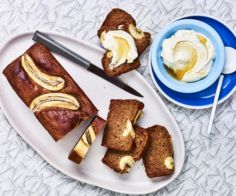          Triple-ginger loaf      ,          Lemon blueberry loaf cake with mascarpone icing      ,          Boiled pineapple fruit loaf      ,          Walnut, coffee and pear loaf      ,          Fruit and nut loaf      ,          Coffee and date loaf      ,          Date, carrot and honey loaf      ,          Pumpkin bread with lemon icing      ,          Brown butter loaf cake      ,          Gluten-free banana and date loaf      ,          Simple apple loaf cake      ,          Zucchini and walnut loaf      ,          Banana and raspberry loaf      ,          Banana date loaf      ,          Date and apricot loaf      ,          Flourless almond, plum and orange blossom loaf      ,          Banana caramel loaf      ,          Banana bread with passionfruit icing      ,          Coffee walnut loaf      ,          Passionfruit teacake      ,          Orange and fennel seed pound cake      ,          Raspberry and coconut loaf      ,          Tamarillo loaf cake      ,          Buttery almond and cranberry loaves      ,          Walnut sultana loaf      ,          Apple custard cake      ,          Madeira cake      ,          Coconut banana bread      ,          Blueberry yoghurt loaf      ,          Wholemeal date loaf      ,          Spiced pumpkin bread      ,          Lemon and currant loaf      ,          Spicy banana fruit loaf      ,          Cheese and bacon loaf      ,          Apple and apricot loaf      , Recipe tips &amp; tricks: lining a loaf pan, Choosing the right electric mixer, More beautiful cakes for morning tea