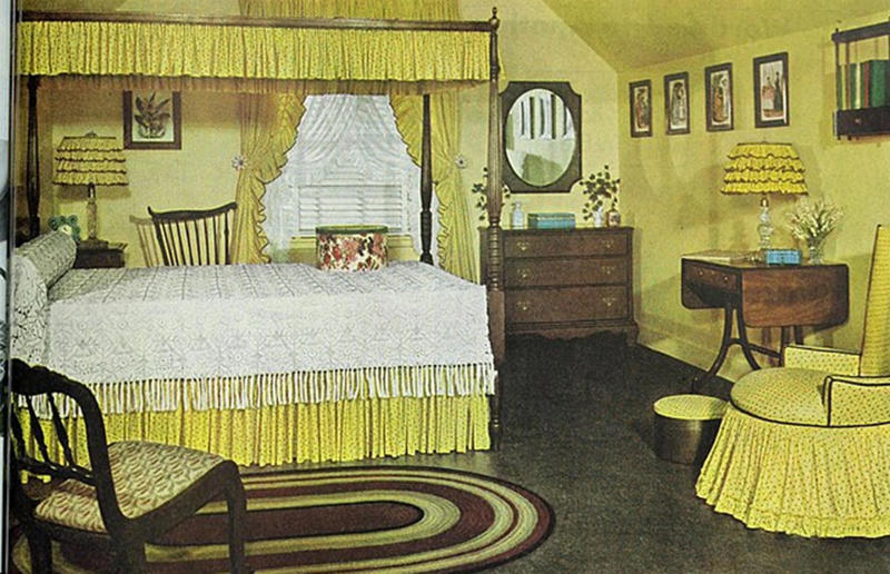 Life at home during the 1940s, The world at war, America enters the conflict, Facing war back home, Rationing and reduction, Back to basics, The average 1940s home?, 1940s kitchens, Inside the food pantry, Old and new technologies, The advent of television, Dining rooms, The 1940s bedroom, Glamorous boudoirs, Murphy beds, Bathrooms in the 1940s, New luxury, Growing their own, Rural migration, Homesteading, Life on the farm, Luxury homes in the 1940s, Stately homes take on new life, Hollywood in the 40s, Privilege and power, In the Governor's mansion, Political exiles, Comfort and hope, The White House restoration, Henry Ford's mansion, The end of World War II, Urban migration, Overcrowded cities, Factory housing, Hard times, Homelessness, Prefab housing, The Lustron House, President Roosevelt’s G.I. Bill, The 1946 housing protest, Housing discrimination, Japanese American internment camps, Out with the old, in with the new, Moving towards mid-century modernism, Mass-produced furniture, Building the suburbs, Welcome to Levittown