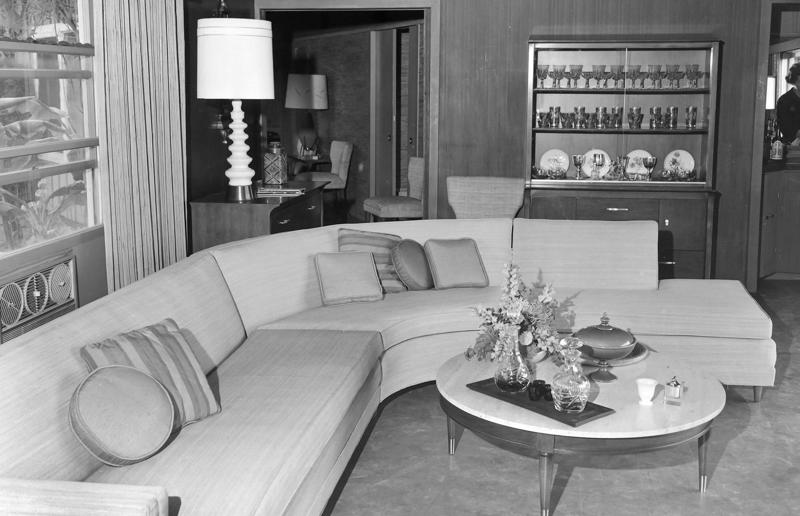 Life at home during the 1940s, The world at war, America enters the conflict, Facing war back home, Rationing and reduction, Back to basics, The average 1940s home?, 1940s kitchens, Inside the food pantry, Old and new technologies, The advent of television, Dining rooms, The 1940s bedroom, Glamorous boudoirs, Murphy beds, Bathrooms in the 1940s, New luxury, Growing their own, Rural migration, Homesteading, Life on the farm, Luxury homes in the 1940s, Stately homes take on new life, Hollywood in the 40s, Privilege and power, In the Governor's mansion, Political exiles, Comfort and hope, The White House restoration, Henry Ford's mansion, The end of World War II, Urban migration, Overcrowded cities, Factory housing, Hard times, Homelessness, Prefab housing, The Lustron House, President Roosevelt’s G.I. Bill, The 1946 housing protest, Housing discrimination, Japanese American internment camps, Out with the old, in with the new, Moving towards mid-century modernism, Mass-produced furniture, Building the suburbs, Welcome to Levittown