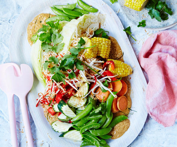          Spicy zucchini &amp; ricotta stuffed pasta shells      ,          Lemon pasta with chilli &amp; crispy crumbs      ,          Roast pumpkin, capsicum, lentil and quinoa salad      ,          Crispy tofu with palm sugar dressing in the air fryer      ,          Crispy tofu katsu burgers      ,          Spiced tofu bao buns with pineapple cucumber salad      ,          Sticky tofu skewers with lemony red slaw &amp; chickpea croutons      ,          Corn, zucchini and chickpea fritters      ,          Mushroom brown rice risotto      ,          Smoky mushroom soup with garlic labne      ,          Whole roasted cauliflower with creme fraiche dressing      ,          Vegetable gado gado with peanut sauce      ,          Honey soy pumpkin with zucchini noodles and cashews      ,          Pumpkin rotolo with sage butter sauce      ,          Indian-spiced red lentil and pumpkin soup      ,          Baked pumpkin, sage and camembert risotto      ,          Pumpkin, capsicum and fetta stuffed mushrooms      ,          Pumpkin &amp; sage gnocchi pasta bake      ,          Mushroom-stuffed butternut pumpkin      ,          Smoky pumpkin tacos with jalapeño salsa      ,          Roasted rice and pumpkin curry      ,          Cheesy cauliflower bake      ,          Gai lan and mushroom five-spice stir-fry      ,          Vegetable and ginger soba noodle salad      ,          Green minestrone with pesto      ,          Roast vegetable salad with garlic mustard dressing      ,          Broccoli and paneer saag curry      ,          Mushroom and corn tacos      ,          Rice salad      ,          Beer-battered tofu and wedges      ,          Turmeric dosa with green chilli potatoes      ,          Roast vegetable spelt pasta      ,          Mushroom pie with minted mushy peas      ,          Brown rice nasi goreng with soft-boiled egg      ,          Green vegie bibimbap bowls      ,          Fifty tomatoes and seed pasta      ,          Mushroom and three-cheese no knead pizza      ,          Sunflower bolognese      ,          Mega vegie and haloumi frittata      ,          Zucchini and haloumi slice      ,          Ricotta zucchini rolls with roasted tomato sauce      ,          Spaghetti and zesty rocket salsa verde      