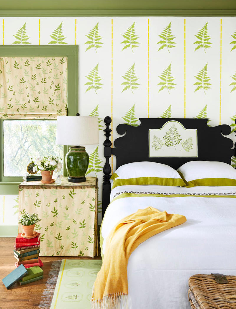 ADIRONDACK FRAMES, VINTAGE LUGGAGE, CRAFT STICK LAMPS, TWIN BEDS (OF COURSE), LEAF MOTIFS, TWO-SEATER TABLES, BANDANA BUNTING, CRISP GREEN PAINT, CANOE PADDLES , PICTURES &amp; POSTCARDS