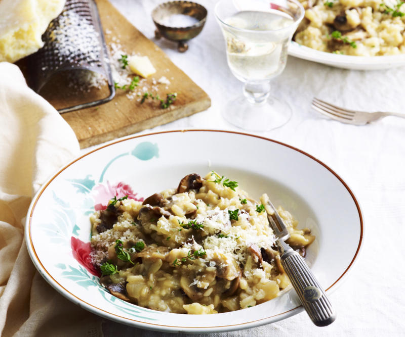 Which rice is best for risotto?,          Julie Goodwin’s lemon &amp; spinach risotto      ,          Oven-baked risotto with chicken, rocket and tomato      ,          Baked pumpkin, sage and camembert risotto      ,          Pumpkin risotto with Italian sausage &amp; rosemary      ,          Prawn, rosemary and corn risotto      ,          Mushroom brown rice risotto      ,          Baked asparagus risotto      ,          Fennel, lemon, pea and prawn risotto      ,          Pumpkin, pea &amp; fetta baked risotto      ,          Tuna, spinach and broccolini baked risotto      ,          Pea and barley risotto with garlic prawns      ,          Prawn and asparagus risotto      ,          Pearl barley risotto with haloumi crumbs      ,          Leek and pumpkin risotto      ,          Bacon, mushroom and kale risotto      ,          Butter miso mushroom risotto      ,          Oven-baked tuna risotto      ,          Really good mushroom risotto      ,          Zucchini, pea and mint risotto      ,          Blue cheese and radicchio baked risotto      ,          Oven-baked seafood risotto      ,          Pumpkin and chorizo risotto      ,          Oven-baked risotto with Italian sausages      