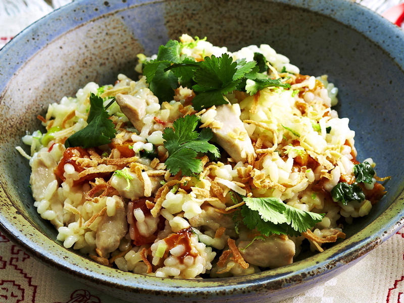 Which rice is best for risotto?,          Julie Goodwin’s lemon &amp; spinach risotto      ,          Oven-baked risotto with chicken, rocket and tomato      ,          Baked pumpkin, sage and camembert risotto      ,          Pumpkin risotto with Italian sausage &amp; rosemary      ,          Prawn, rosemary and corn risotto      ,          Mushroom brown rice risotto      ,          Baked asparagus risotto      ,          Fennel, lemon, pea and prawn risotto      ,          Pumpkin, pea &amp; fetta baked risotto      ,          Tuna, spinach and broccolini baked risotto      ,          Pea and barley risotto with garlic prawns      ,          Prawn and asparagus risotto      ,          Pearl barley risotto with haloumi crumbs      ,          Leek and pumpkin risotto      ,          Bacon, mushroom and kale risotto      ,          Butter miso mushroom risotto      ,          Oven-baked tuna risotto      ,          Really good mushroom risotto      ,          Zucchini, pea and mint risotto      ,          Blue cheese and radicchio baked risotto      ,          Oven-baked seafood risotto      ,          Pumpkin and chorizo risotto      ,          Oven-baked risotto with Italian sausages      