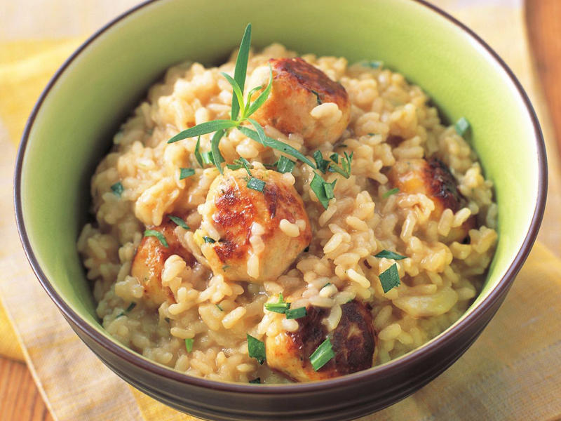 Which rice is best for risotto?,          Julie Goodwin’s lemon &amp; spinach risotto      ,          Oven-baked risotto with chicken, rocket and tomato      ,          Baked pumpkin, sage and camembert risotto      ,          Pumpkin risotto with Italian sausage &amp; rosemary      ,          Prawn, rosemary and corn risotto      ,          Mushroom brown rice risotto      ,          Baked asparagus risotto      ,          Fennel, lemon, pea and prawn risotto      ,          Pumpkin, pea &amp; fetta baked risotto      ,          Tuna, spinach and broccolini baked risotto      ,          Pea and barley risotto with garlic prawns      ,          Prawn and asparagus risotto      ,          Pearl barley risotto with haloumi crumbs      ,          Leek and pumpkin risotto      ,          Bacon, mushroom and kale risotto      ,          Butter miso mushroom risotto      ,          Oven-baked tuna risotto      ,          Really good mushroom risotto      ,          Zucchini, pea and mint risotto      ,          Blue cheese and radicchio baked risotto      ,          Oven-baked seafood risotto      ,          Pumpkin and chorizo risotto      ,          Oven-baked risotto with Italian sausages      