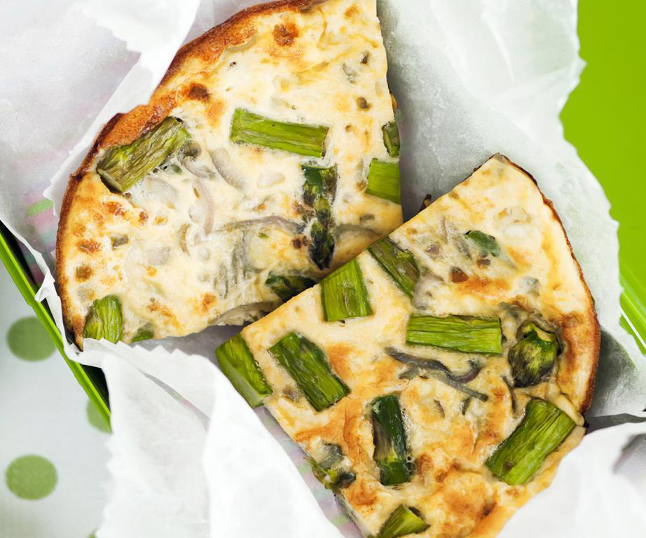 Can you reheat frittata?, Frittata recipes for breakfast, lunch and dinner, Mega vegie and haloumi frittata , Basil frittata with smoked salmon , Rainbow chard and three-cheese frittata , Roast pumpkin and zucchini frittata , Roasted pumpkin, spinach and fetta slice , Primavera frittata , Asparagus, tomato, ricotta and basil frittata , Potato, capsicum and spinach frittata , Quick three-cheese frittata , Kale and quinoa frittata , Pea and broad bean frittata , Rocket and prosciutto frittata , Ham and egg frittata , Chorizo & potato frittata , Asparagus frittata , Silverbeet frittata , Smoked trout frittata , Chilli and vegetable frittata , Broccoli and cheese frittata , Baked potato, ham and cheese frittata , Spanish frittata , Wild mushroom and green onion frittata , Potato, capsicum and olive frittata , Three-cheese pasta frittata , Zucchini and corn frittatas , Capsicum and potato frittata , Green power mini frittatas with spinach and feta , Bacon, pea and corn frittata , Asparagus & fetta frittata , Zucchini flower and tomato frittata , Tomato, feta and pancetta frittata , Why we love these frittatas, More quick & easy recipes
