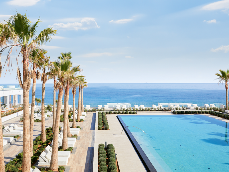 1. Creta Maris hotel, 2. Grecotel LUXME White hotel, 3. Milia Mountain Retreat hotel, 4. Aulūs Lindos Rhodes Resort, Curio Collection by Hilton, 5. Melenos Art Boutique Hotel, 6. More Meni City Beach Rhodes hotel, 7. Nido Hotel, Mar-Bella Collection, 8. Ikos Odisia hotel, 9. Liston Suites hotel, 10. Lesante Cape hotel, 11. Nobelos hotel, 12. Windmill Bay hotel, 13. Canaves Ena hotel, 14. Sandblu hotel, 15. Santorini Sky hotel, 16. Ananea Mykonos hotel, 17. Koukoumi Vegan Hotel, 18. The Wild Hotel, 19. Andronis Minois hotel, 20. Paros Agnanti Resort & Spa hotel, 21. Pnoi Hotel