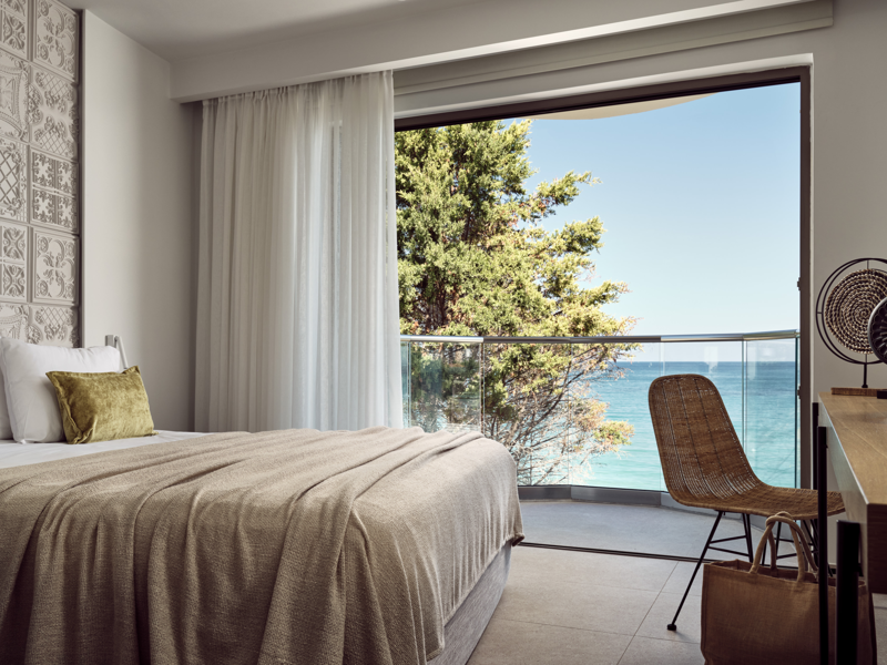 1. Creta Maris hotel, 2. Grecotel LUXME White hotel, 3. Milia Mountain Retreat hotel, 4. Aulūs Lindos Rhodes Resort, Curio Collection by Hilton, 5. Melenos Art Boutique Hotel, 6. More Meni City Beach Rhodes hotel, 7. Nido Hotel, Mar-Bella Collection, 8. Ikos Odisia hotel, 9. Liston Suites hotel, 10. Lesante Cape hotel, 11. Nobelos hotel, 12. Windmill Bay hotel, 13. Canaves Ena hotel, 14. Sandblu hotel, 15. Santorini Sky hotel, 16. Ananea Mykonos hotel, 17. Koukoumi Vegan Hotel, 18. The Wild Hotel, 19. Andronis Minois hotel, 20. Paros Agnanti Resort & Spa hotel, 21. Pnoi Hotel