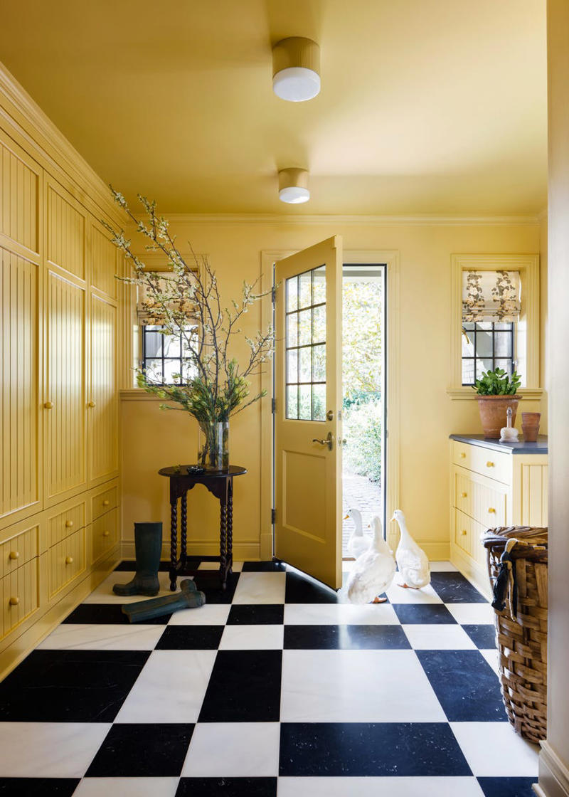 The Color Brown, Plaster Walls, 4x4 Tiles, Dark Hardwood Floors, Red Paint, Checkerboard Floors, Old-School Florals, Conversation Pits, Wood Paneling, Textured Wallpaper