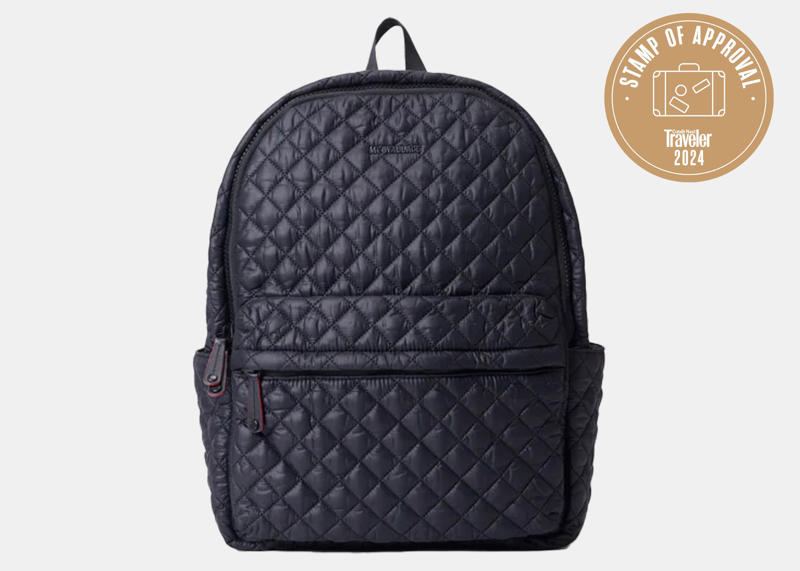 The suitcases, The weekender bag, The travel backpacks, Metro Backpack Deluxe, Travel backpack, The tote bag, The makeup bag