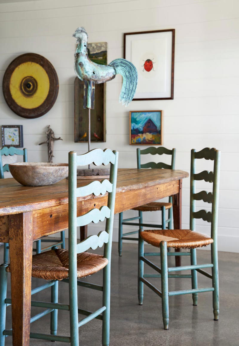 Hand-Painted Stencils, Dusty Pastels, Feathered Friends, More-is-More Window Treatments , Terracotta Floors , Eyelet Lace, Bed Skirts, Laura Ashley Everything