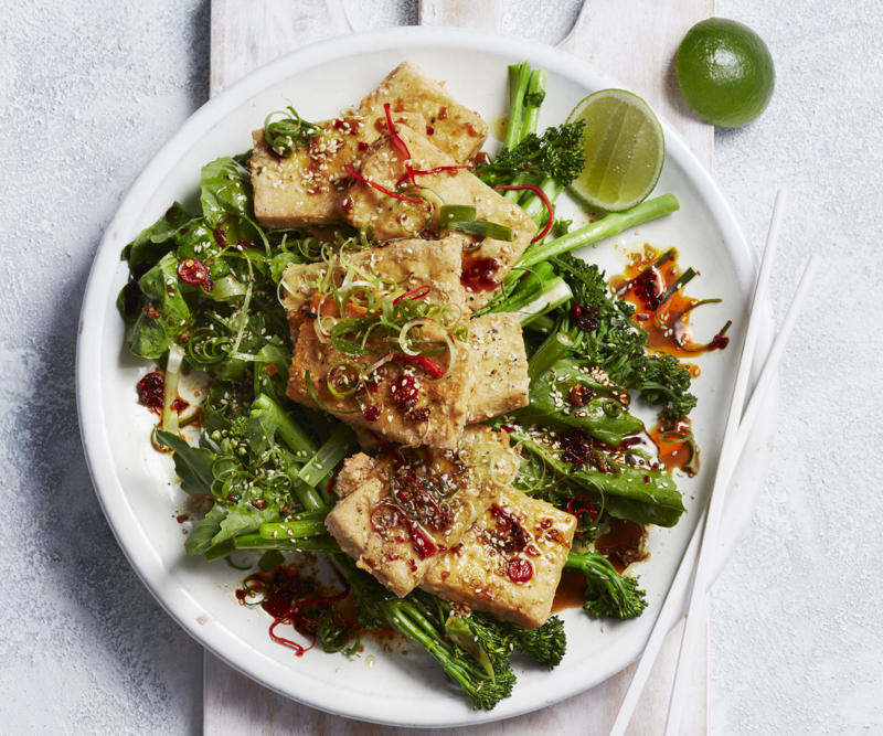 Air fryer cooking tips,          Steph de Sousa’s crackling good air fryer pork belly      ,          Air fryer roast pork belly      ,          Air fryer chicken chimichangas      ,          Air fryer chicken skewers with roast vegetables      ,          Air fryer hot honey salmon salad      ,          Air fryer pork belly salad with ginger &amp; soy dressing      ,          Air fryer fish ‘n’ chips      ,          Air fryer sausages with sweet potato hash browns      ,          Air fryer sausage &amp; vegie bake      ,          Air fryer lamb kofta with green tahini      ,          Crispy tofu with palm sugar dressing in the air fryer      ,          Air fryer roast chicken with secret herbs and spices      ,          Soy and sriracha air fryer chicken thighs      ,          Best-ever air fryer roast chicken      ,          Air fryer lamb cutlets with carrot salad      ,          Air fryer pork with apricot, fetta &amp; pistachio stuffing       , Choosing the best air fryer, More air fryer recipes, What to serve with these air fryer dinners
