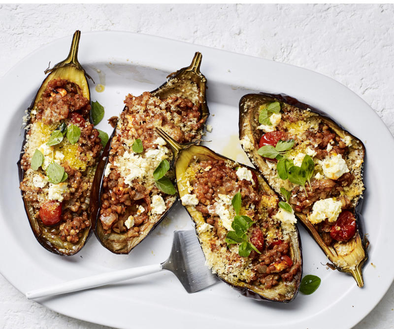 Air fryer carrots , Four-ways with air fryer roast potatoes , Air fryer Sriracha vegetable tempura , Steph de Sousa’s air fryer Mexican-style corn ribs , Air fryer chips and wedges six ways , How to make lentil-stuffed eggplant in your air fryer