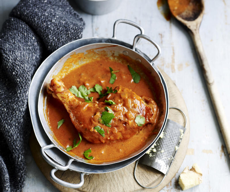          Yellow curry chicken cottage pie      ,          Julie Goodwin’s Cape Malay curry chicken      ,          Yellow chicken curry      ,          African-inspired kuku paka chicken curry      ,          Slow cooker butter chicken      ,          Slow-cooker chicken tikka masala      ,          Slow-cooker butter chicken      ,          Green masala chicken curry      ,          Green chicken curry      ,          Make butter chicken roti pies in your pie maker      ,          Pressure cooker green chicken curry      ,          Butter chicken in your pressure cooker      ,          Hot and spicy chicken curry      ,          Peri peri coconut chicken curry      ,          Julie Goodwin’s chicken korma      ,          Fast red chicken curry      ,          Zingy butter chicken curry      ,          Chicken and pumpkin curry      ,          Indonesian chicken curry      ,          Thai green chicken curry pies      ,          Thai red chicken curry with jasmine rice      ,          Thai red chicken curry      ,          Chicken, lentil and pumpkin curry      ,          Chicken curry pot pies      