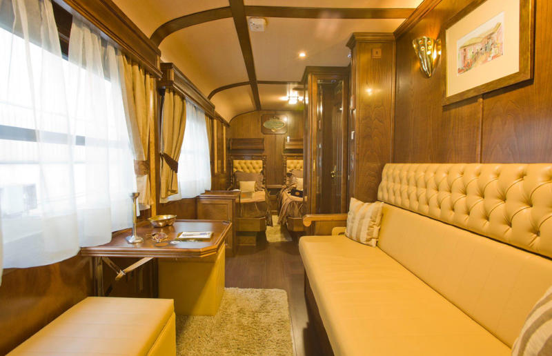 El Transcantábrico Gran Lujo, Spain Top track trips, Royal Scotsman, Scotland, UK, The Ghan Expedition, Australia, Eastern and Oriental Express, Thailand to Singapore, Andean Explorer, Peru, Venice Simplon-Orient-Express, UK to Italy, The Maharajas’ Express, India, The Blue Train, South Africa, Shiki-Shima, Japan, The Canadian, Canada, El Transcantábrico Gran Lujo, Spain, Seven Stars in Kyushu, Japan, Royal Canadian Pacific, Canada, Twilight Express Mizukaze, Japan, Rovos Rail, South Africa to Tanzania