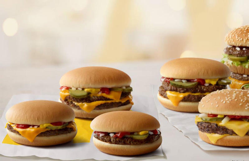 25. Ask for an All American burger 33. Make the ultimate Quarter Pounder with Cheese, 32. Discover saucy McNuggets, 31. Scale the Denali Big Mac, 30. Create a Mc10.35, 29. Try DIY Chicken McGriddles, 28. Try an egg cheeseburger, 27. Snag cheaper McNuggets, 26. Opt for a steamed bun, 25. Ask for an All American burger, 24. Upgrade your eggs, 23. Ask for a receipt, 22. Get fresh fries, 21. Try a grilled cheese, 20. Get cheaper hash browns, 19. Make a coffee shake, 18. Enjoy fresher burgers, 17. Get Big Mac sauce on the side, 16. Make your own floats, 15. Get a Neapolitan shake, 14. Sample the sauces, 13. Enjoy a McDonald's brunch, 12. Get a budget Big Mac, 11. Tuck into a two-cheeseburger meal, 10. Create a chicken cordon bleu McMuffin, 9. Hack a hash brown McMuffin, 8. Build a Big McChicken, 7. Discover the Land, Air & Sea Burger, 6. Make a caramel apple sundae, 5. Go wild with a Monster Mac, 4. Enjoy an ice cream sandwich, 3. Snag a discount meal, 2. Try an Apple pie McFlurry