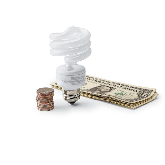 Switch to CFL Bulbs, Check Out These Other Brilliant Ways To Save Money Around Your Home:, Add Smarter Switches to Lights, Do Air Leak Testing and Sealing, Seal Attic Air Leaks, Use Energy Star Products, Use a High-Tech Thermostat, Insulate Crawl Space Ducts, Close Heat Registers, Insulate Walls, Use Less Hot Water, Use a Water Heater Timer, Use Weatherstripping, Change Furnace Filter Regularly, Use a Clothesline, Try a Ductless Mini Split HVAC System, Reglaze Windows, Maintain the A/C, Plug Electronics into a Power Strip, Clean the Dryer Duct, Drain the Water Heater, Try Smart Metering, Clean Refrigerator Coils, Seal Up a Seldom-Used Chimney, Close a Fireplace, Cover Air Conditioners, Add a Flap to the Dryer Vent, Create an Air Barrier on Open Soffits, Use Storm Windows, Fill Gaps Around Electrical Boxes, Fill Gaps Under Sinks, Use “Winter Curtains”, Seal Small Attic Holes With Foam and Caulk, Add a Door Sweep, Turn Down the Heat, Button Up Hatches and Doors, Seal Up Ducts, Patch Up Air Leaks Outside, Wrap Pipes With Insulation, Learn How to Insulate an Attic, Consider Geothermal, Research Triple Glazed Windows, Find Out the Pros and Cons of Tankless Water Heaters, Add a Radiant Barrier to Your Roof Deck or Attic Ceiling, Replace your home’s siding, Adjust Your Water Heater Temperature, Open Up Your Blinds, Remodel Your HVAC for Zones, Clean and Maintain Your Refrigerator, Insulate a Garage Door