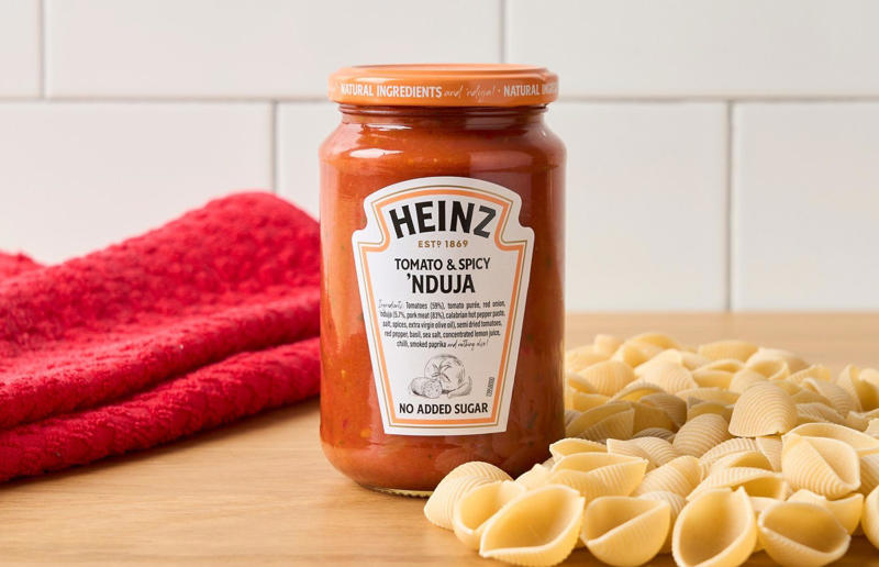 60. Beanz Pizza, 59. EZ Squirt, 58. Classic Barbiecue Sauce, 57. Spaghetti Carbonara, 56. Tarchup, 55. Walkers Sausage Sarnie with Heinz Tomato Ketchup, 54. HoneyRacha, 53. Kranch, 52. Monster Munch Pickled Onion Flavour Mayo, 51. Walkers Roast Chicken with Heinz Mayonnaise, 50. Wasabioli, 49. Oxtail Soup, 48. Heinz x Morley’s Fried Chicken Sauce, 47. Beanz Filled Hash Browns, 46. Beanz Tikka, 45. Pickle Flavour Tomato Ketchup, 44. Big Soup, 43. HomeStyle Chicken Gravy, 42. Walkers Cheese Toastie with Heinz Beanz, 41. Spaghetti Bolognese, 40. Scotch Broth, 39. Hanch, 38. Turkish Style Garlic Sauce, 37. Vegetable Soup, 36. Mayomust, 35. Tomato &amp; Mascarpone, 34. Chipotle Tomato Ketchup, 33. Smokey Bacon Tomato Ketchup, 32. Piccalilli Pickle, 31. Rich &amp; Creamy Truffle Mayonnaise, 30. Macaroni Cheese, 29. Minestrone Soup, 28. Sriracha Tomato Ketchup, 27. Beanz Cheesy, 26. Mayocue, 25. Mayochup, 24. Vegan Mayo, 23. Jalapeño Tomato Ketchup, 22. Sweet Chilli Sauce, 21. Beef Ravioli, 20. Country-Style Sausage Gravy, 19. Tomato &amp; Spicy ‘Nduja, 18. Beanz Burgers, 17. Every Sauce, 16. Chicken Noodle Soup, 15. Sandwich Spread, 14. Burger Sauce, 13. Sweet Relish, 12. Ploughman’s Pickle, 11. Tartare Sauce, 10. Mayoracha, 9. Salad Cream, 8. Spaghetti Hoops, 7. Yellow Mustard, 6. [Seriously] Good Mayonnaise, 5. 57 Sauce, 4. Classic Barbecue, 3. Cream of Tomato Soup, 2. Beanz