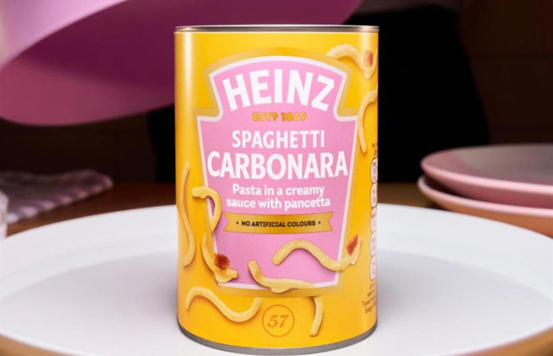 60. Beanz Pizza, 59. EZ Squirt, 58. Classic Barbiecue Sauce, 57. Spaghetti Carbonara, 56. Tarchup, 55. Walkers Sausage Sarnie with Heinz Tomato Ketchup, 54. HoneyRacha, 53. Kranch, 52. Monster Munch Pickled Onion Flavour Mayo, 51. Walkers Roast Chicken with Heinz Mayonnaise, 50. Wasabioli, 49. Oxtail Soup, 48. Heinz x Morley’s Fried Chicken Sauce, 47. Beanz Filled Hash Browns, 46. Beanz Tikka, 45. Pickle Flavour Tomato Ketchup, 44. Big Soup, 43. HomeStyle Chicken Gravy, 42. Walkers Cheese Toastie with Heinz Beanz, 41. Spaghetti Bolognese, 40. Scotch Broth, 39. Hanch, 38. Turkish Style Garlic Sauce, 37. Vegetable Soup, 36. Mayomust, 35. Tomato &amp; Mascarpone, 34. Chipotle Tomato Ketchup, 33. Smokey Bacon Tomato Ketchup, 32. Piccalilli Pickle, 31. Rich &amp; Creamy Truffle Mayonnaise, 30. Macaroni Cheese, 29. Minestrone Soup, 28. Sriracha Tomato Ketchup, 27. Beanz Cheesy, 26. Mayocue, 25. Mayochup, 24. Vegan Mayo, 23. Jalapeño Tomato Ketchup, 22. Sweet Chilli Sauce, 21. Beef Ravioli, 20. Country-Style Sausage Gravy, 19. Tomato &amp; Spicy ‘Nduja, 18. Beanz Burgers, 17. Every Sauce, 16. Chicken Noodle Soup, 15. Sandwich Spread, 14. Burger Sauce, 13. Sweet Relish, 12. Ploughman’s Pickle, 11. Tartare Sauce, 10. Mayoracha, 9. Salad Cream, 8. Spaghetti Hoops, 7. Yellow Mustard, 6. [Seriously] Good Mayonnaise, 5. 57 Sauce, 4. Classic Barbecue, 3. Cream of Tomato Soup, 2. Beanz