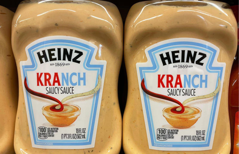60. Beanz Pizza, 59. EZ Squirt, 58. Classic Barbiecue Sauce, 57. Spaghetti Carbonara, 56. Tarchup, 55. Walkers Sausage Sarnie with Heinz Tomato Ketchup, 54. HoneyRacha, 53. Kranch, 52. Monster Munch Pickled Onion Flavour Mayo, 51. Walkers Roast Chicken with Heinz Mayonnaise, 50. Wasabioli, 49. Oxtail Soup, 48. Heinz x Morley’s Fried Chicken Sauce, 47. Beanz Filled Hash Browns, 46. Beanz Tikka, 45. Pickle Flavour Tomato Ketchup, 44. Big Soup, 43. HomeStyle Chicken Gravy, 42. Walkers Cheese Toastie with Heinz Beanz, 41. Spaghetti Bolognese, 40. Scotch Broth, 39. Hanch, 38. Turkish Style Garlic Sauce, 37. Vegetable Soup, 36. Mayomust, 35. Tomato &amp; Mascarpone, 34. Chipotle Tomato Ketchup, 33. Smokey Bacon Tomato Ketchup, 32. Piccalilli Pickle, 31. Rich &amp; Creamy Truffle Mayonnaise, 30. Macaroni Cheese, 29. Minestrone Soup, 28. Sriracha Tomato Ketchup, 27. Beanz Cheesy, 26. Mayocue, 25. Mayochup, 24. Vegan Mayo, 23. Jalapeño Tomato Ketchup, 22. Sweet Chilli Sauce, 21. Beef Ravioli, 20. Country-Style Sausage Gravy, 19. Tomato &amp; Spicy ‘Nduja, 18. Beanz Burgers, 17. Every Sauce, 16. Chicken Noodle Soup, 15. Sandwich Spread, 14. Burger Sauce, 13. Sweet Relish, 12. Ploughman’s Pickle, 11. Tartare Sauce, 10. Mayoracha, 9. Salad Cream, 8. Spaghetti Hoops, 7. Yellow Mustard, 6. [Seriously] Good Mayonnaise, 5. 57 Sauce, 4. Classic Barbecue, 3. Cream of Tomato Soup, 2. Beanz