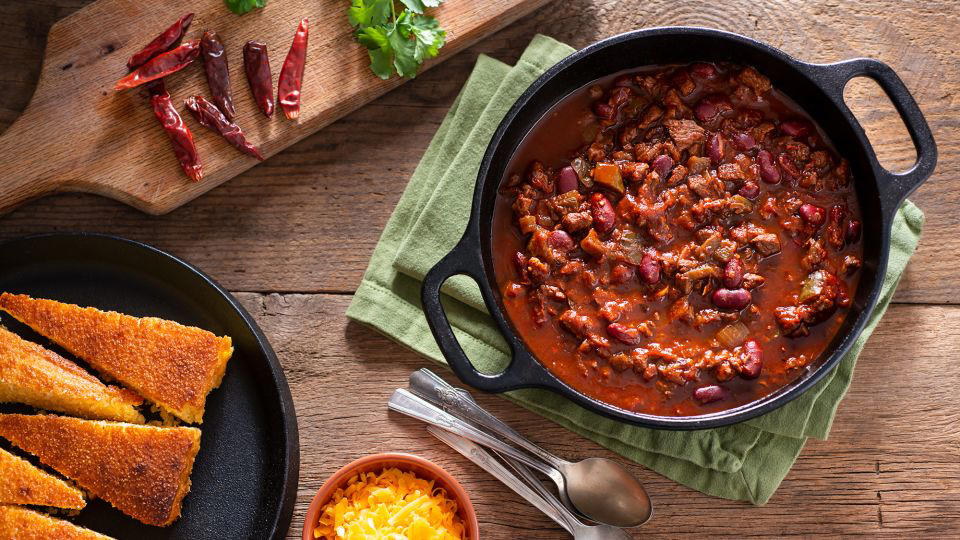 Barbecue, Fried okra, Cobb salad, Peanut butter and jelly sandwich, Fry bread, Red beans and rice, Hamburger, Apple pie, Clam chowder, General Tso’s chicken, Reuben sandwich, Chocolate chip cookie, Mission burrito, Banana pudding, Spaghetti and meatballs, Eggs Benedict