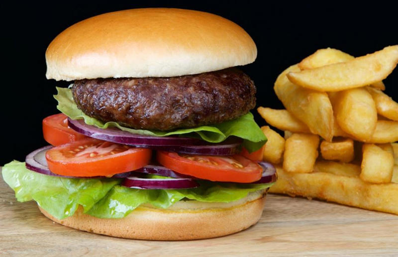 2. Hamburger, various locations 36. Bitterballen, Netherlands, 35. Pierogi, Poland, 34. Choripán, Argentina, 33. Slider, USA, 32. Elote, Mexico, 31. Rolex, Uganda, 30. Pad Thai, Thailand, 29. Souvlaki, Greece, 28. Bhelpuri, India, 27. Bánh mì, Vietnam, 26. Ta’ameya, Egypt, 25. Chǎofàn, China, 24. Shawarma, Turkey, 23. Arepa, Venezuela and Colombia, 22. Vada pav, India, 21. Gyros, Greece, 20. Churros, Spain, 19. Bao buns, China, 18. Fish and chips, UK, 17. Takoyaki, Japan, 16. Currywurst, Germany, 15. Burrito, Mexico or USA, 14. Döner kebab, Germany, 13. Bunny chow, South Africa, 12. Tacos, Mexico, 11. Meat pie, Australia, 10. Bratwurst, Germany, 9. Samosa, India, 8. Poutine, Canada, 7. Cheeseburger, USA, 6. Fried chicken, various locations, 5. Hot dog, various locations, 4. Fried chicken sandwich, USA, 3. Pizza, Italy, 2. Hamburger, various locations