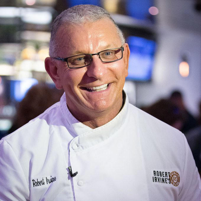 Anthony Bourdain, Alton Brown, Anne Burrell, Paul Hollywood, Duff Goldman, Rachael Ray, Giada De Laurentiis, Guy Fieri, Ina Garten, Bobby Flay, Emeril Lagasse, Gordon Ramsay, Jamie Oliver, Martha Stewart, Mary Berry, Masaharu Morimoto, Michael Symon, Robert Irvine, Wolfgang Puck