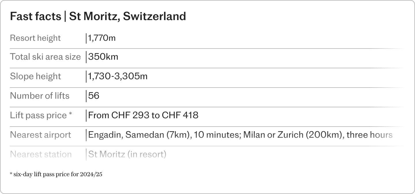 1. Verbier, Best for experts, Where to stay, Alternatives, 2. St Moritz, Best for intermediates, Where to stay, Alternatives, 3. Saas-Fee, Best for beginners, Where to stay, Alternatives, 4. Grimentz, Best for charm, Where to stay, Alternatives, 5. Zermatt, Best for partying, Where to stay, Alternatives, 6. Wengen, Best for families, Where to stay, Alternatives, 7. Andermatt, Best for powder, Where to stay, Alternatives, Best for terrain parks, Where to stay, Alternatives, 9. Leysin, Best for value, Where to stay, Alternatives, 10. Crans-Montana, Best for weekends, Where to stay, Alternatives, About our experts, Peter and Felice Hardy