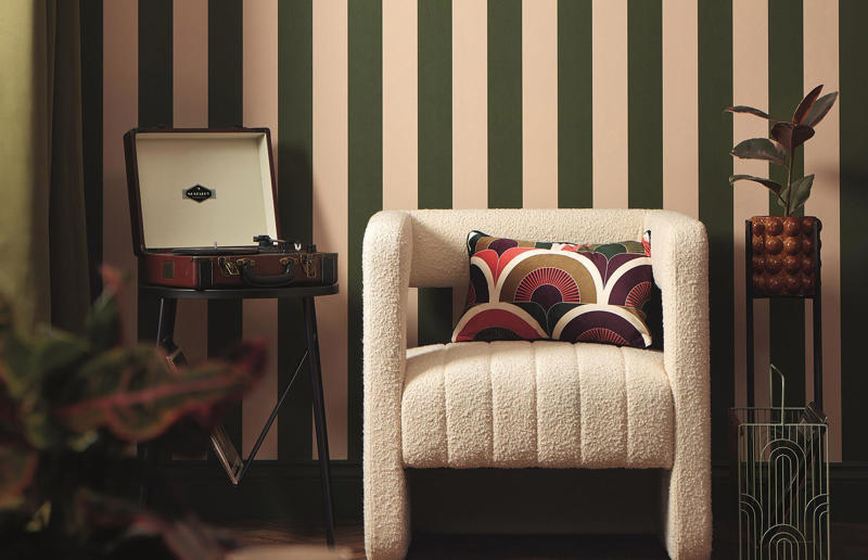 Decorating with stripes Blasts from the homeware past, Sunken seating areas, Garden swing seats, Geometric wallpaper, Silk and satin sheets, Sputnik Chandeliers, Heated hostess trolleys, Oversized table lamps, Painted door frames, Plaid decor, Mosaic-inspired patterns, Classic cookery aids, Spinning colanders, Plates on walls, Decorating with stripes, Silent servants, Toile Du Jouy prints, Step-up baths, Chrome furnishings, Bed curtains and canopies, Mid-century stonework, Teasmade, Dark wooden cladding, Transom windows, Window seats, Writing desks, Airing cupboards, Clothes drying racks, Stable doors, Hostess trolleys, TV cabinets, Biscuit tins, Radio alarm clocks, Lazy Susans, Magazine racks, Clotheslines, Doorstep shoe scrapers, Paper towel holders, Dish-drying cabinets, Wicker shopping baskets, Terrific teapots, Cast iron trivets, TV tray tables, Bathtub caddies, Laundry chutes, Modular sofas, Serving hatches