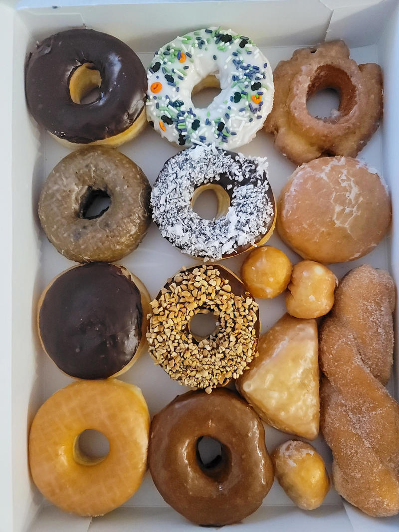 Doughnuts shops in Louisville, Ky., Bamboo Coffee &amp; Donuts, Clifton Donut Shop, Jeff's Donuts, King Donuts, Nord's Bakery, North Lime Coffee &amp; Donuts, Parlor Doughnuts, Plehn's Bakery, Sugar &amp; Spice Donut Shop